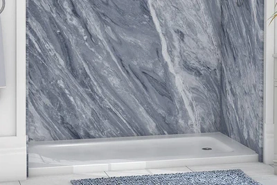 Marble shower base