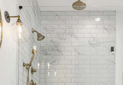 marble shower walls