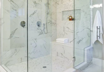 marble shower walls